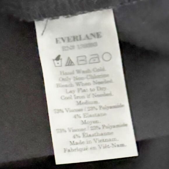 EVERLANE | Black High Neck Sleeveless Ponte Bodycon Maxi Dress | Size Medium - Picture 10 of 10